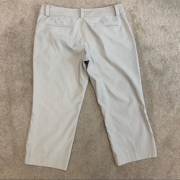 NIKE Golf beige capris Sz 12 - Picture 3 of 12